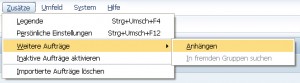 Transaktion STMS Weitere Aufträge