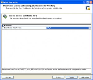 Legen Sie den Sender als Befehlsziel fest