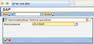 Wählen Sie das zu pflegende Merkmal aus