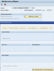 Starprozess Sofortstart