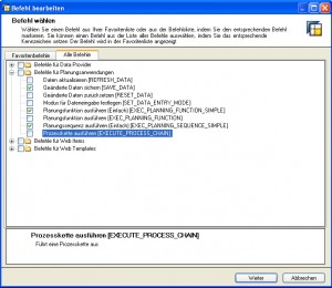 Prozesskette ausführen