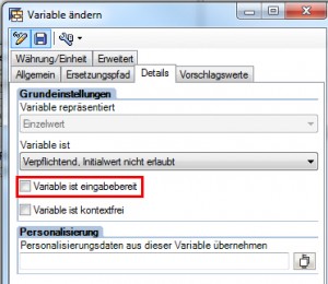 Customer Exit Variable Details