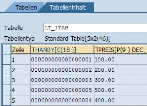 ABAP INSERT Anweisung mit INDEX