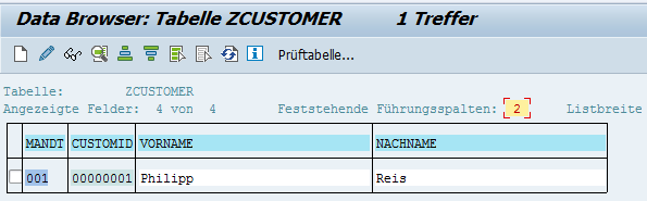 Wie Sie einen Eintrag in der SAP Tabelle erzeugen – Denis Reis