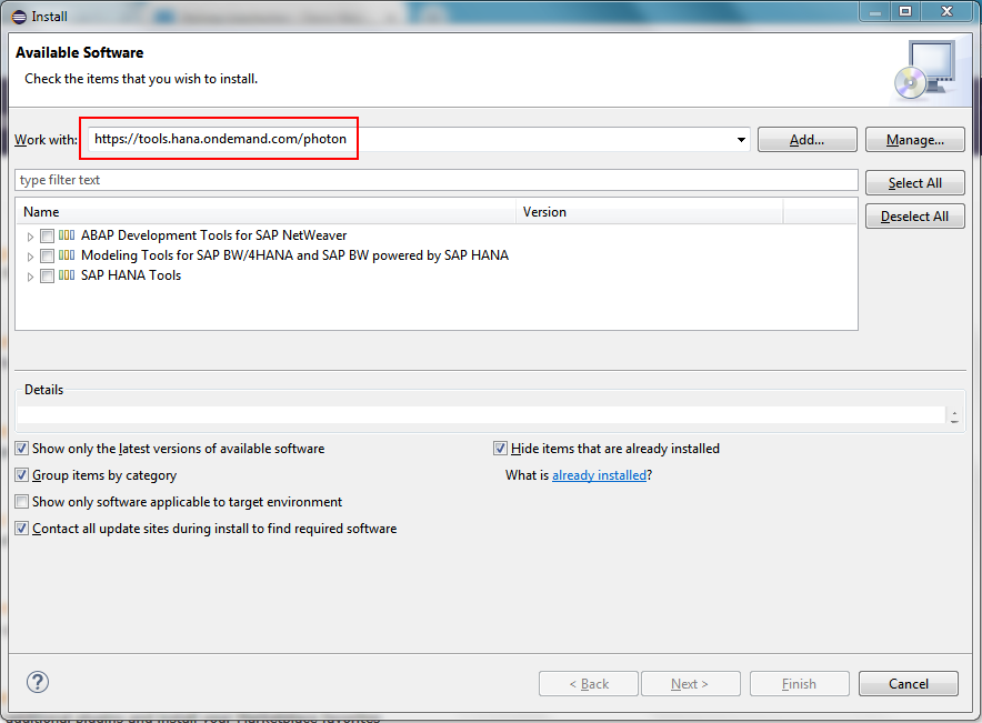 How To SAP BI Wie Sie Eclipse für BW Modeling Tools installieren