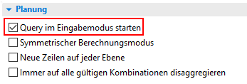 Eclipse Einstellung Query im Eingabemodus starten