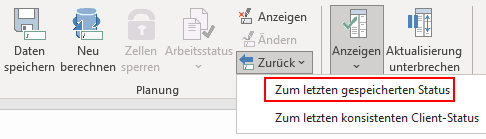 Zum letzten gespeicherten Status