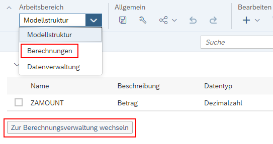 Berechnungsverwaltung