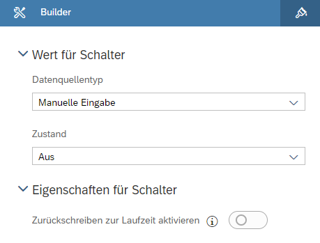 Schalter Einstellungen