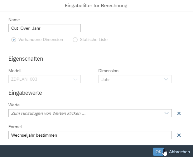 Konfiguration abschließen
