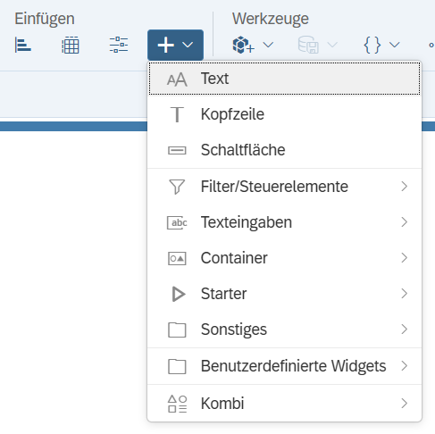 Widget zur Story hinzufügen