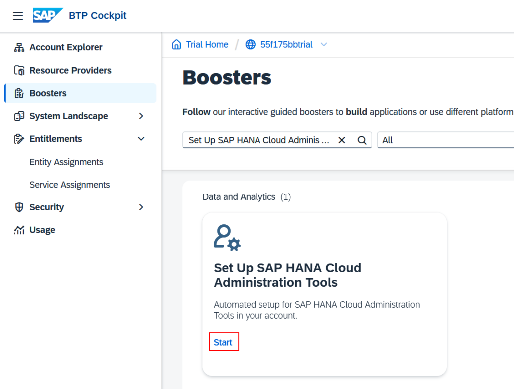 Set Up SAP HANA Cloud Administration Tools