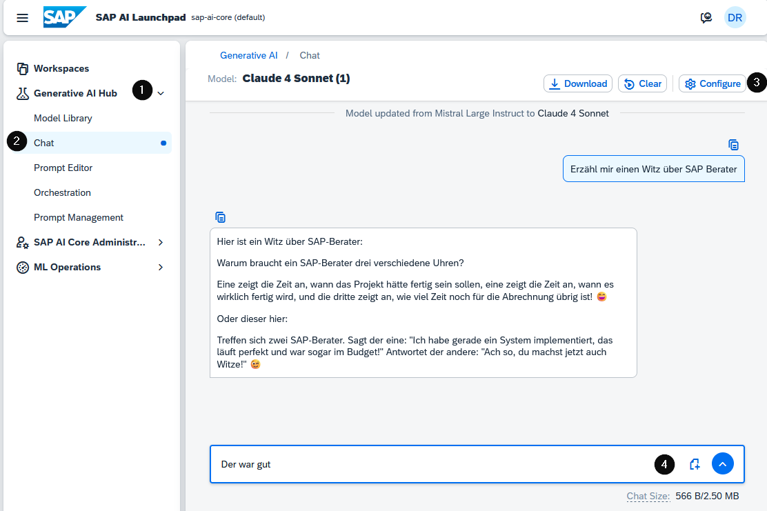 Generative AI Hub Chat
