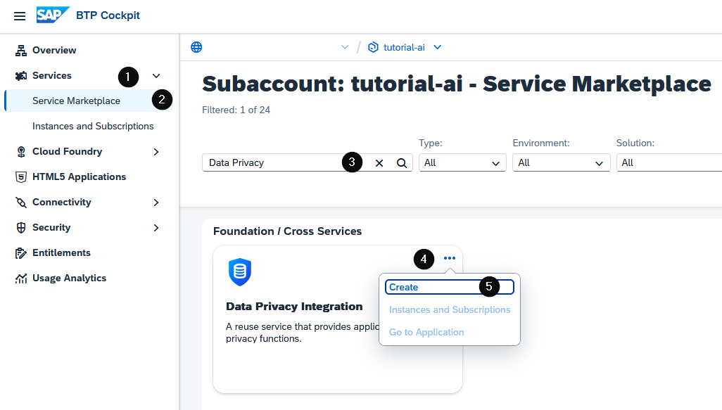 Data Privacy Integration Speichern