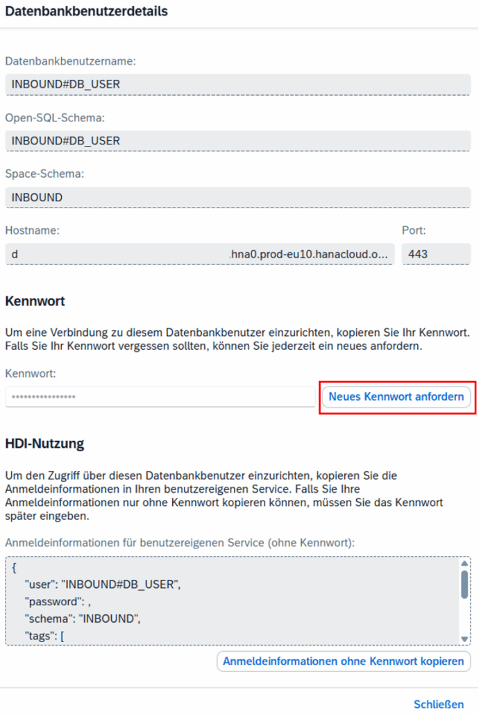 Neues Kennwort anfordern